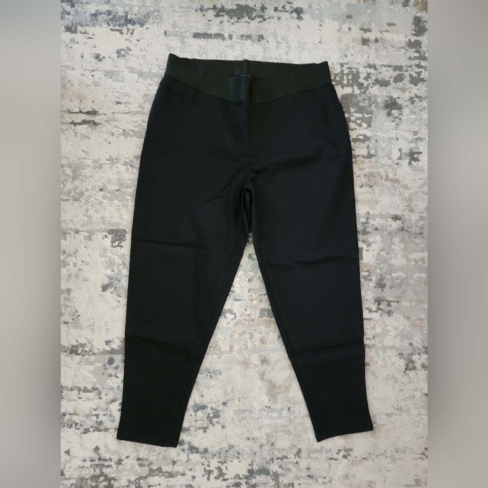 Lane Bryant Black Dress Pants Elastic Waist Band Size 18